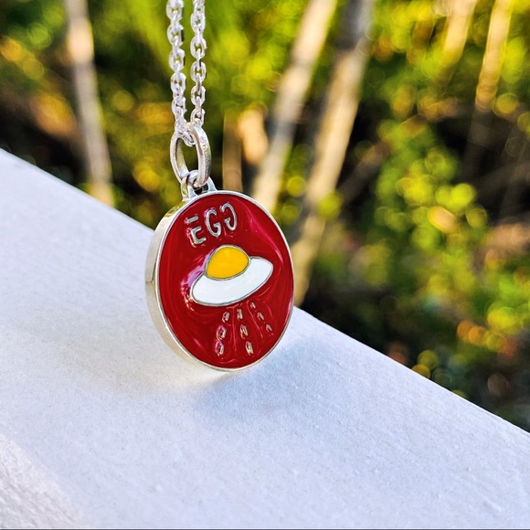 Guccighost Egg UFO Charm Pendant NWT - Picture 10 of 16